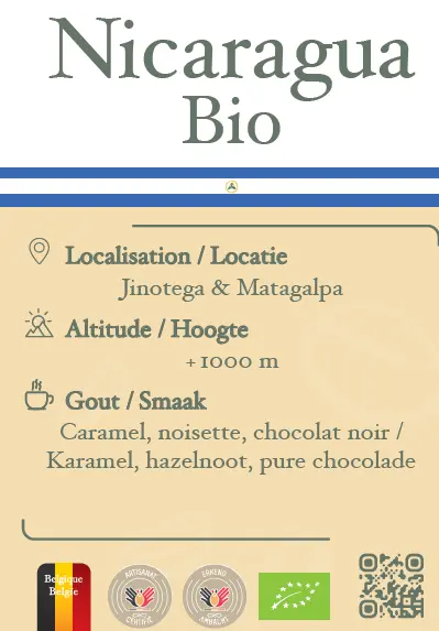 Cafés Nicaragua Bio (250g, Bonen)