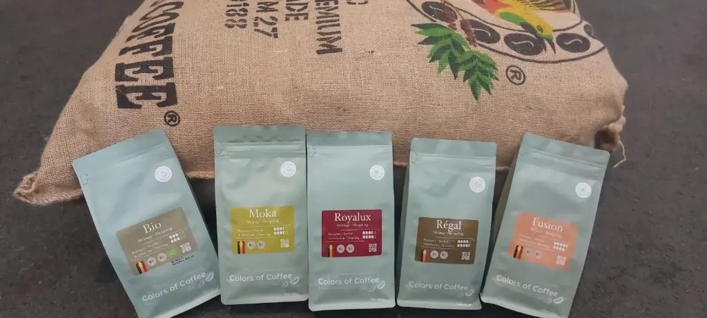 Cafés Pack découverte "Voyage Intense" (5x250gr) Grains 