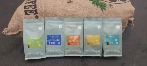 Ontdekkingspakket Koffie "Een zachte reis" (250gr) Bonen