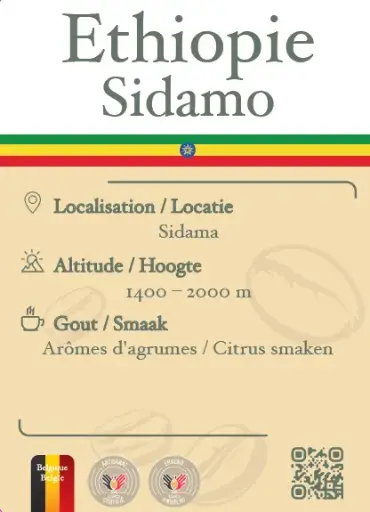 Cafés Ethiopie Sidamo